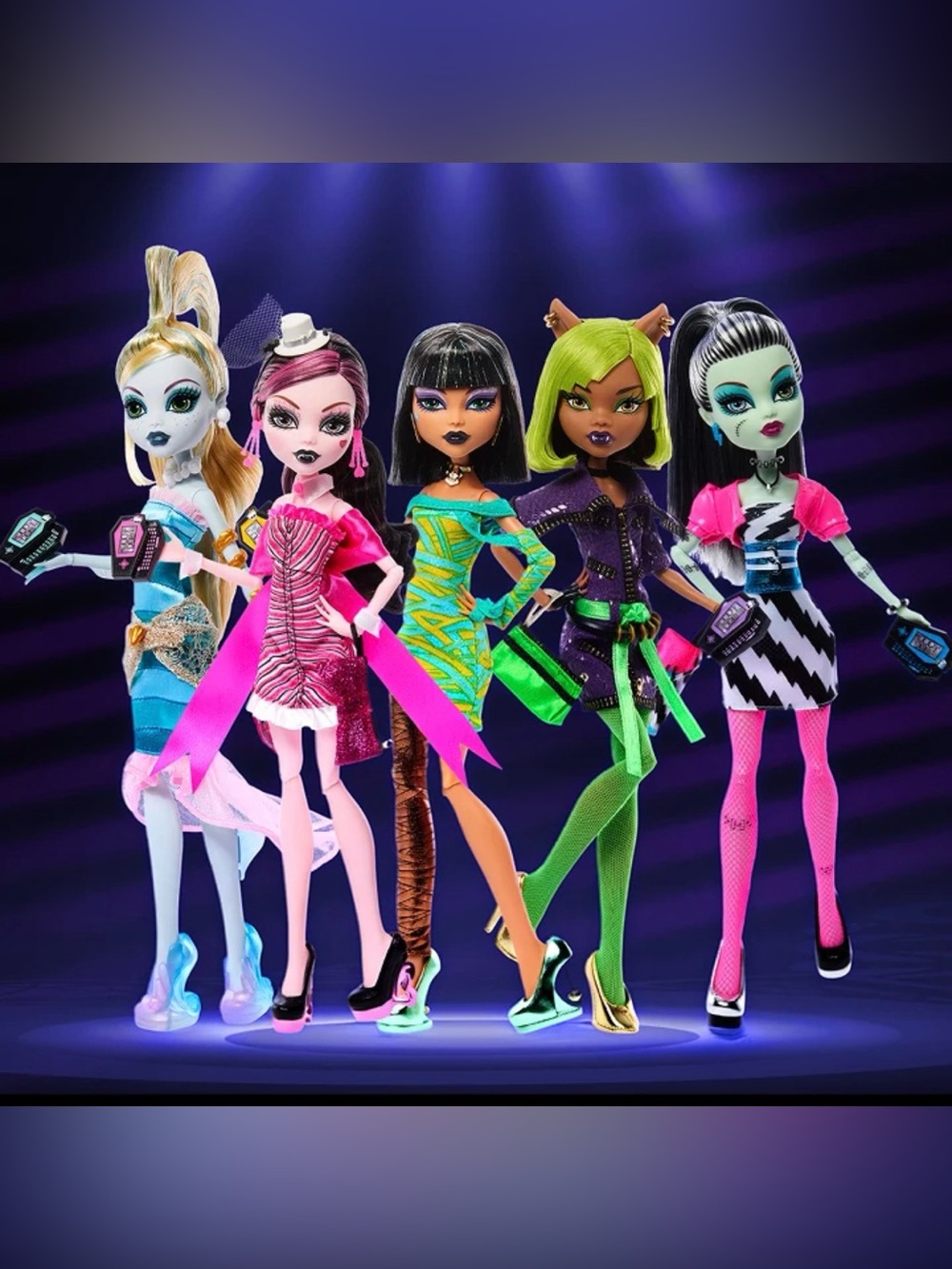 Monster High Dawn of the Dance Creeproduction 2026 Complete 5 Doll Set